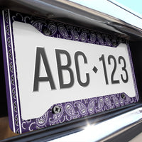 Royal Purple Bandana License Plate Frame