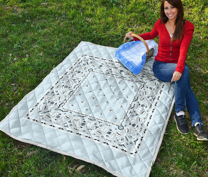 Quilt - Lt Blue Bandana Quilt