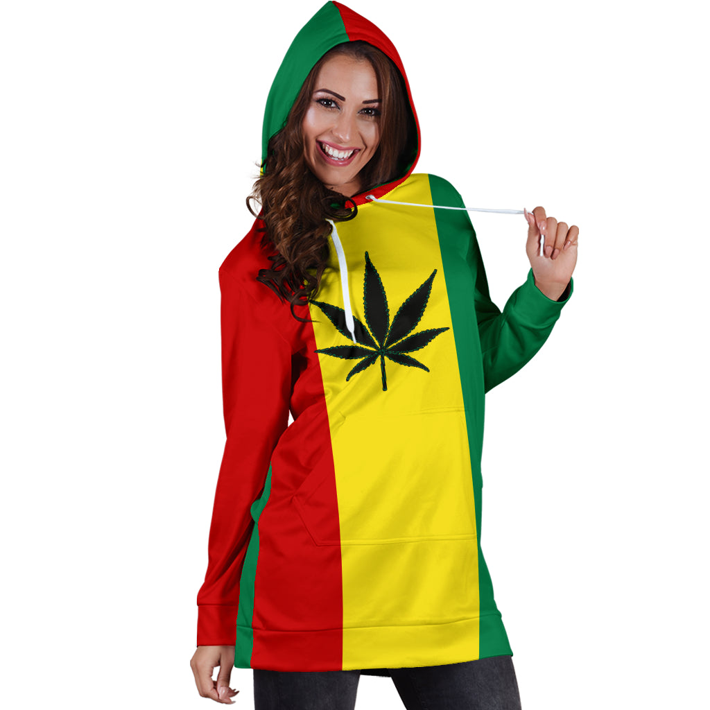 Rasta 420 Hoodie Dress