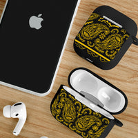 black and gold AirPod case cover
