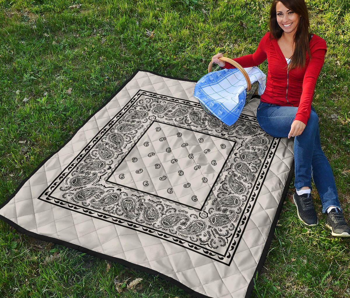 light grey bandana bedspreads