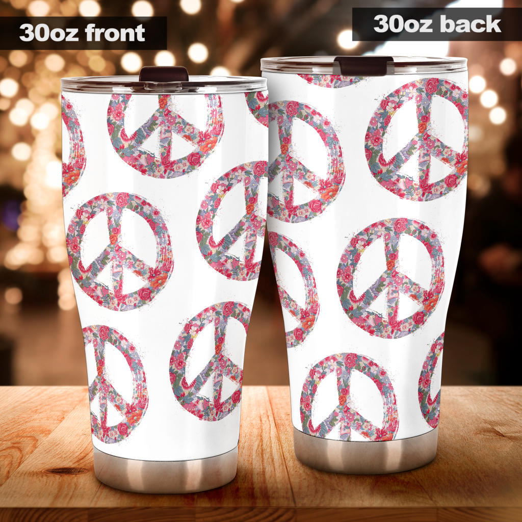 Bohemian Peace Symbol Tumblers