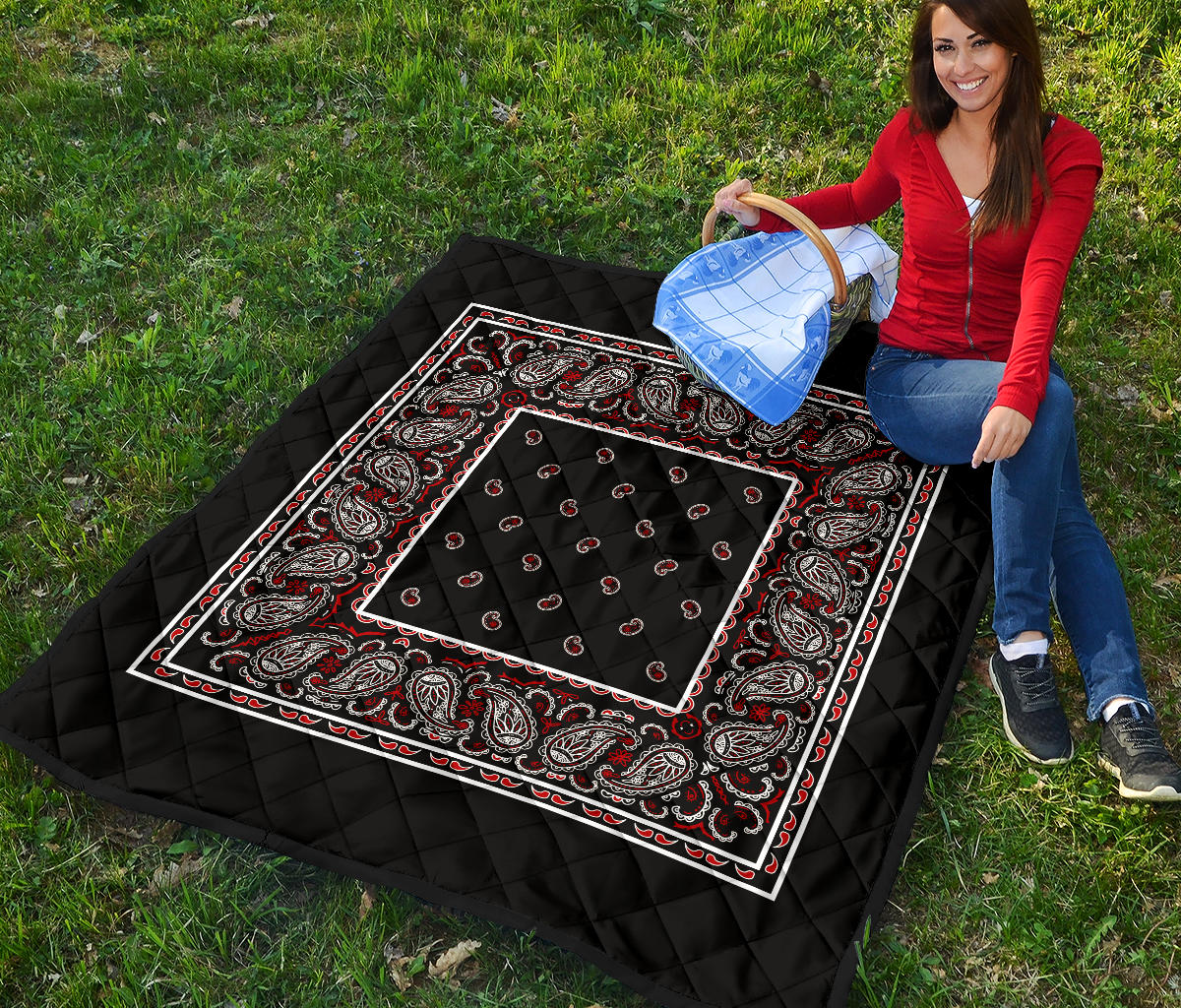 Quilt - Wicked Black Bandana Quilt