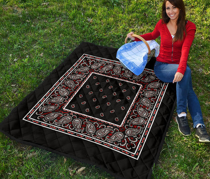 Quilt - Wicked Black Bandana Quilt