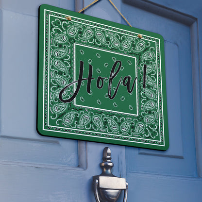 Classic Green Bandana Door Signs