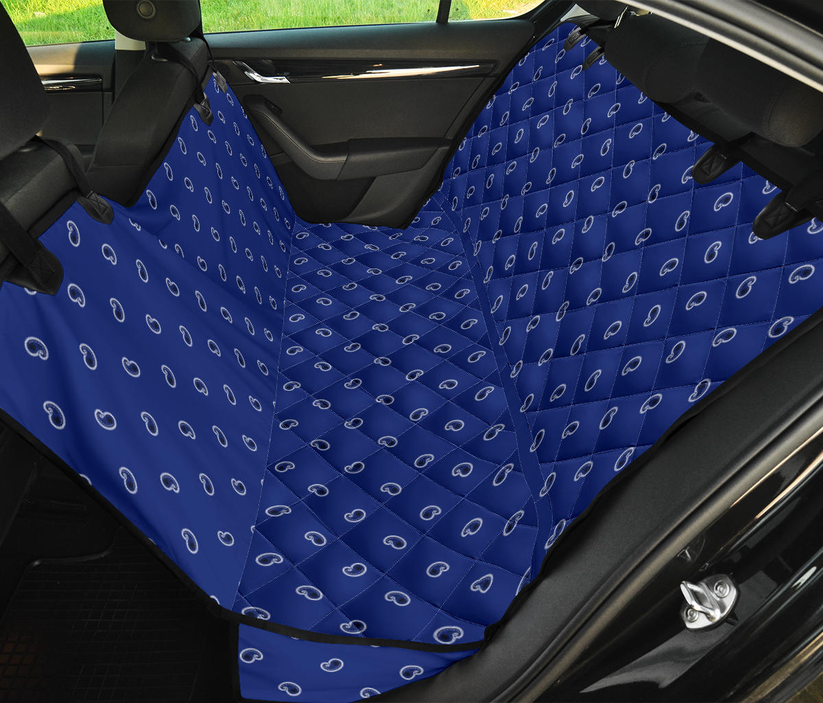 royal blue back seat cover for pets