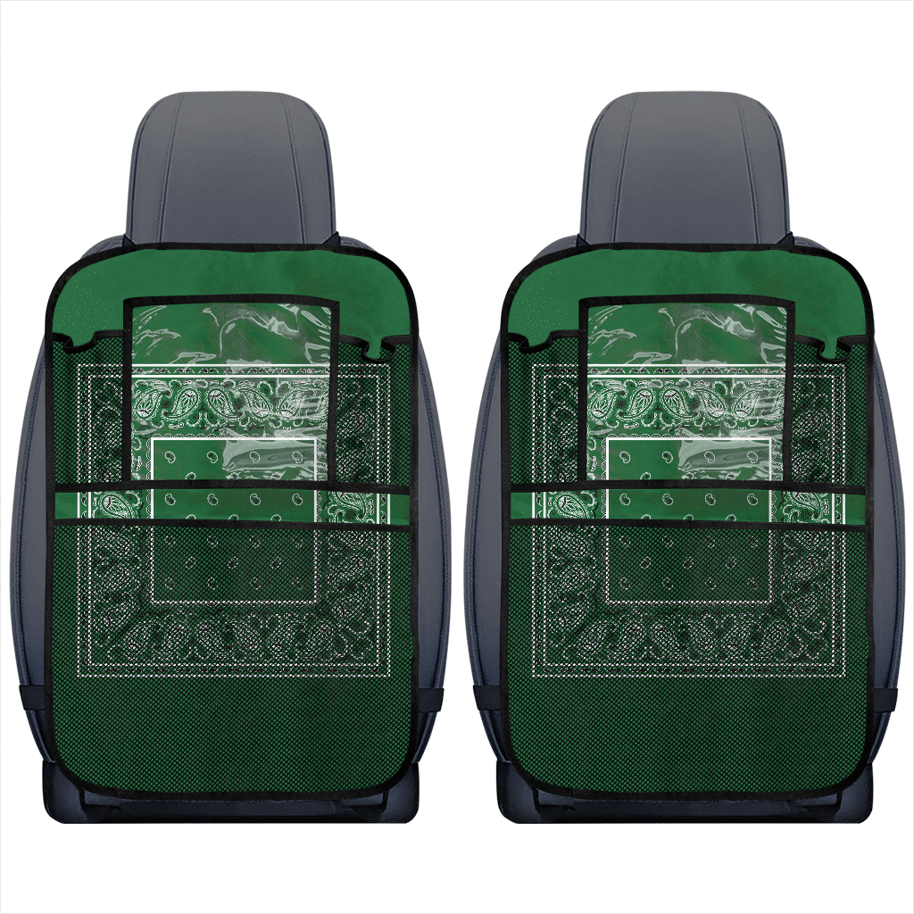 Classic Green  Bandana Car Seat Organizers