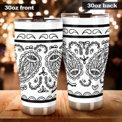 Tumbler - White Bandana