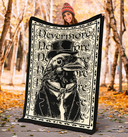 The Dapper Raven Fleece Throw