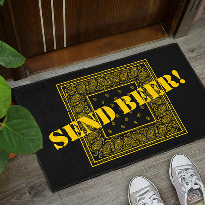Black Gold Bandana Door Mats