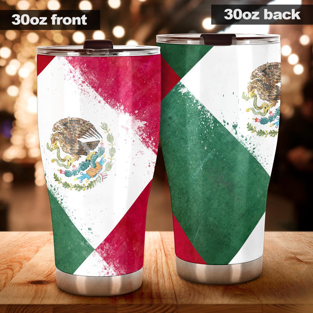 Mexico Flag Patches Tumblers