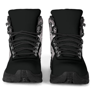 Gray Bandana Alpine Boots