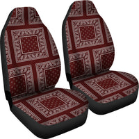burgundy seat cover