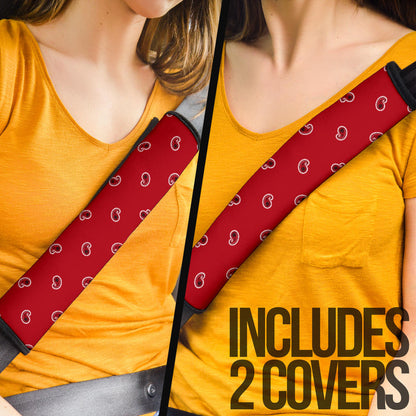 Classic Red Bandana Seat Belt Covers - 3 Styles