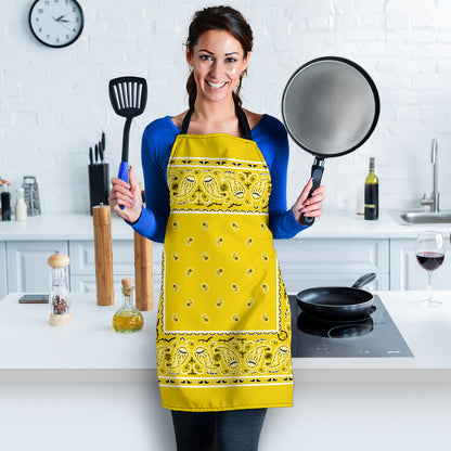 Sunshine Yellow Big Bandana Apron