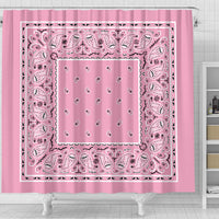 Pink Bandana Shower Curtains