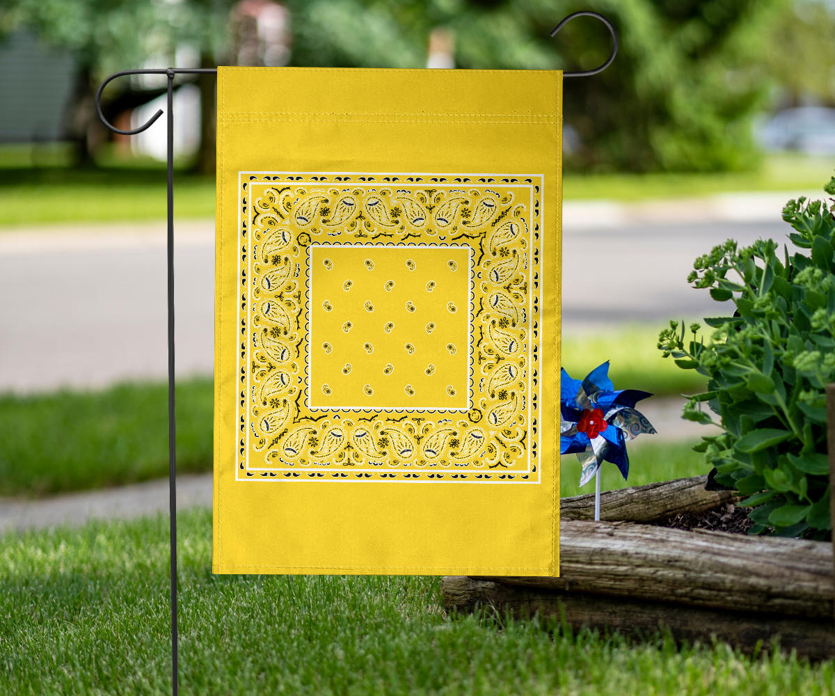 Sunflower Yellow Bandana Home and Garden Flags