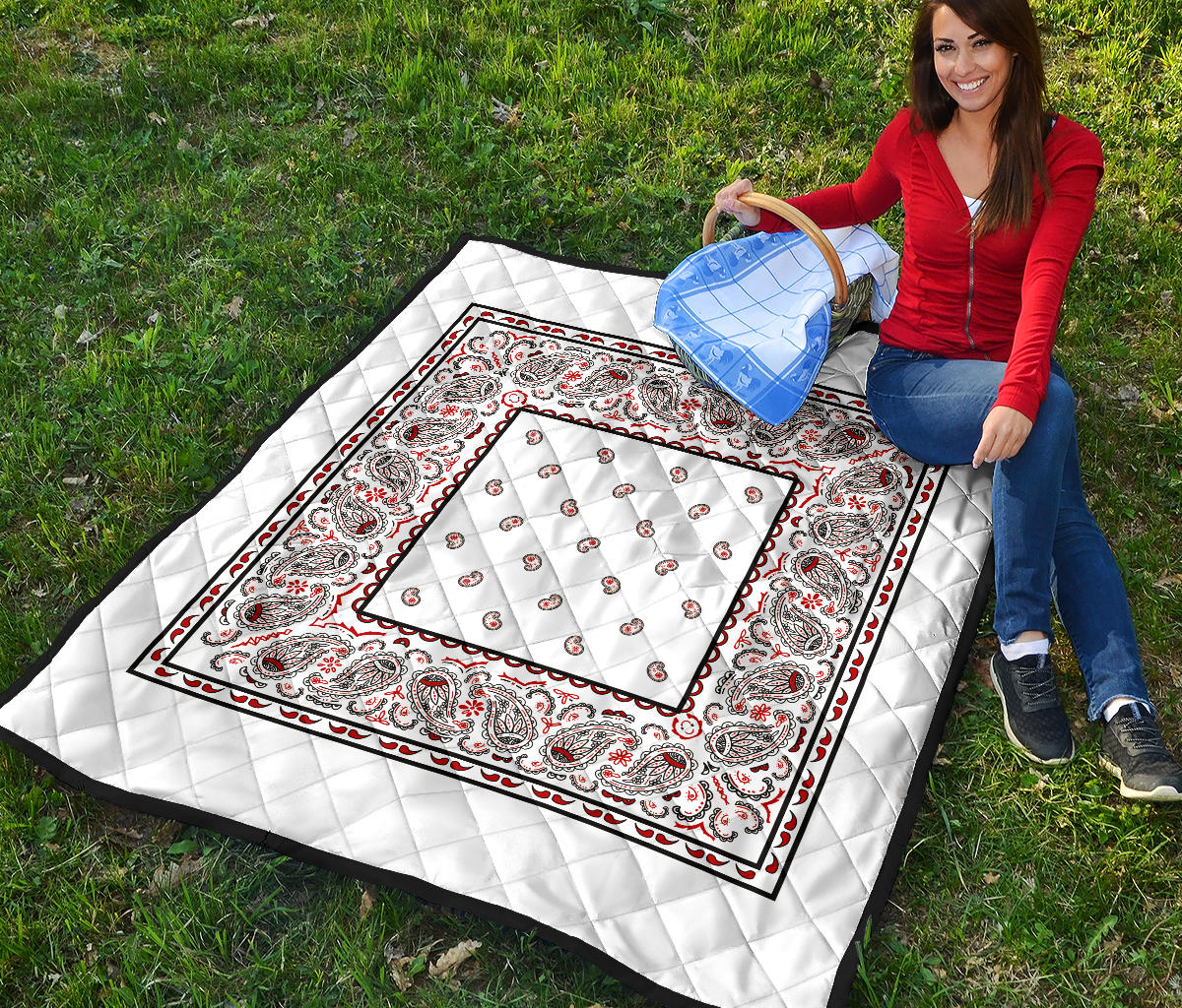 Quilt - Wicked White Bandana Quilt