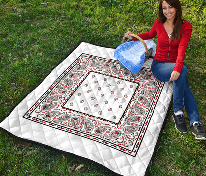 Quilt - Wicked White Bandana Quilt