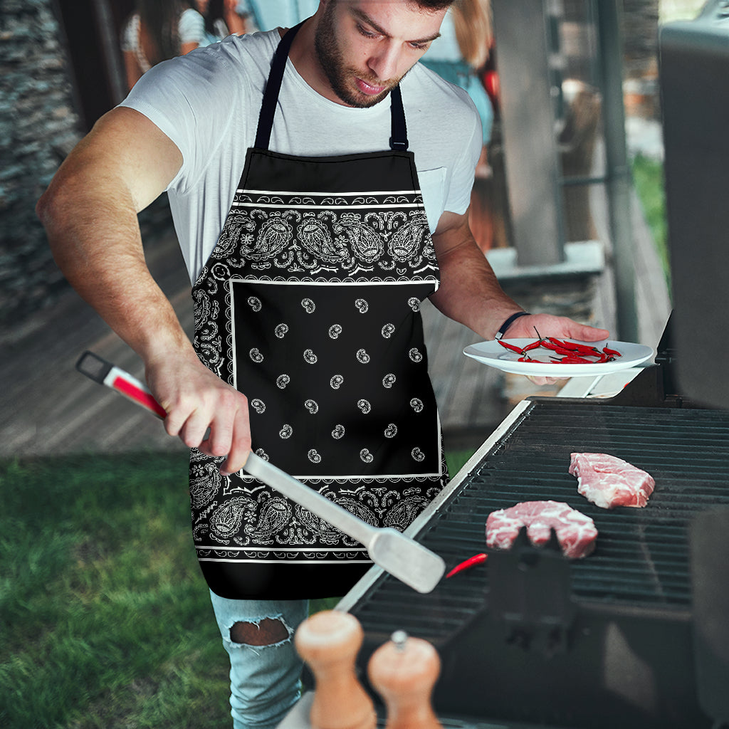 Black Big Bandana Apron