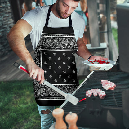 Black Big Bandana Apron