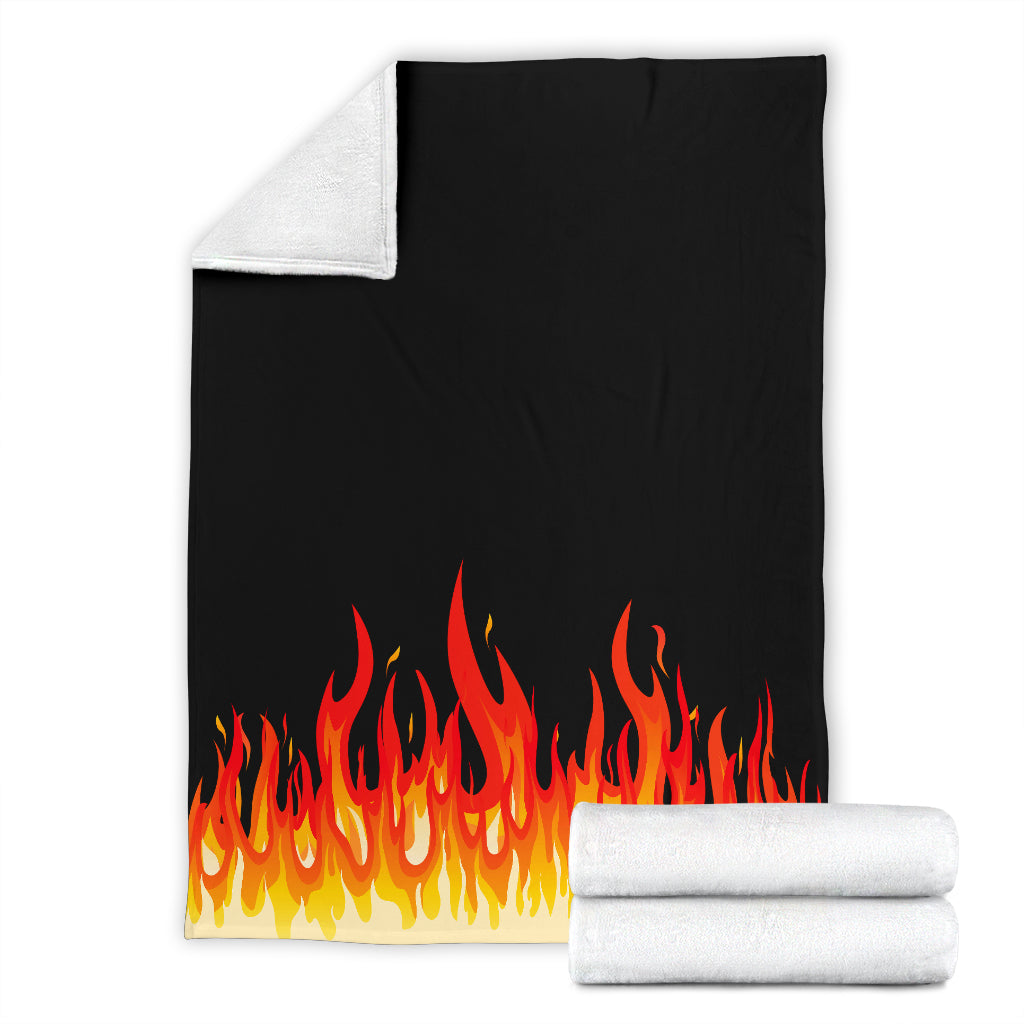 Fire Bandana Fleece Throw Blanket