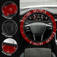 Maroon Red Bandana Steering Wheel Covers - 3 Styles