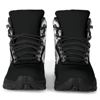 White Bandana Alpine Boots