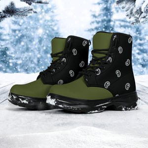Army Green Bandana Chunky Boots