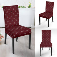 Burgundy Bandana Dining Chair Covers - 4 Patterns