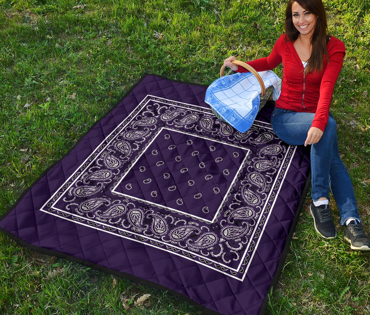 Quilt - Royal Purple Bandana Quilt