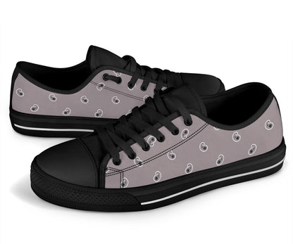 Canvas Low Top Sneakers - Classic Gray Paisley