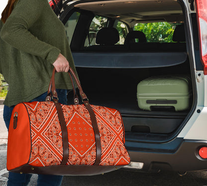 Perfect Orange Bandana Travel Bag