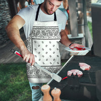 White Big Bandana Apron