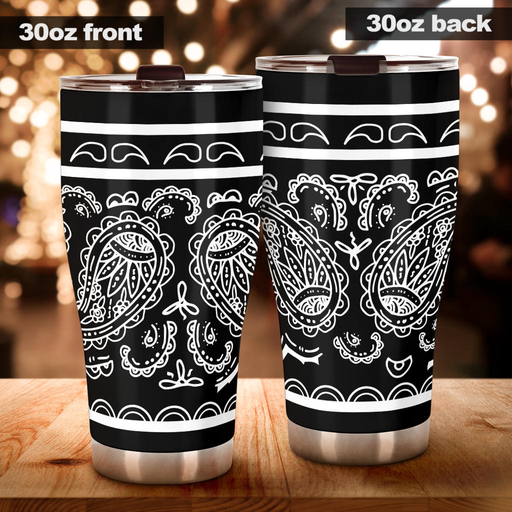 Black Bandana Tumblers