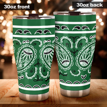 Classic Green Bandana Tumblers