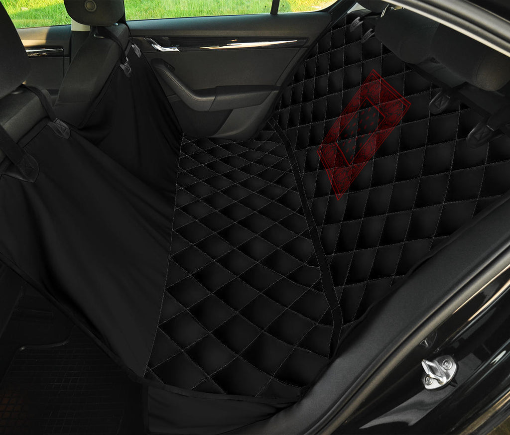 Black and Red Bandana Pet Seat Covers