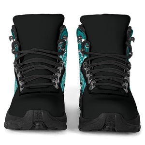 Teal Bandana Alpine Boots