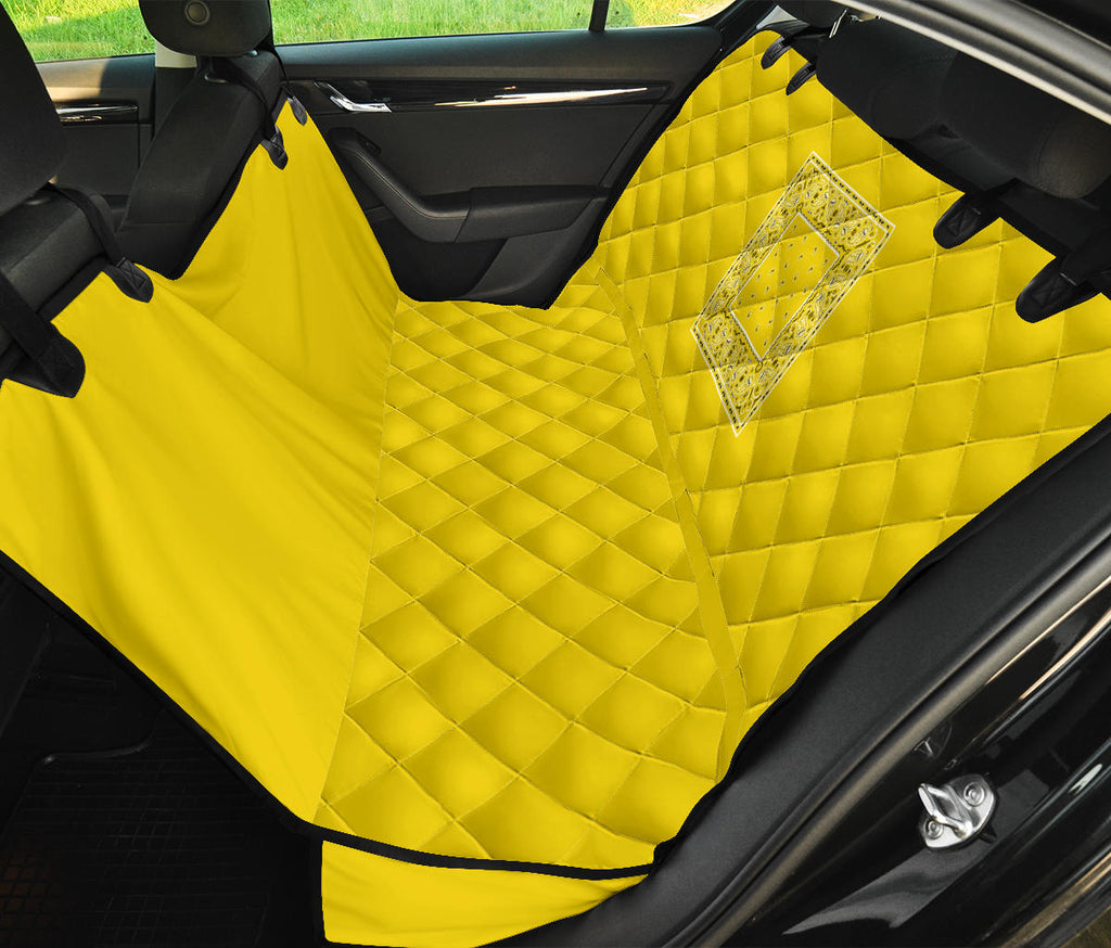 yellow back seat cover for pets