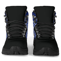 Royal Blue Bandana Alpine Boots