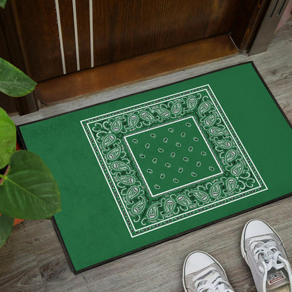 Classic Green Bandana Door Mats