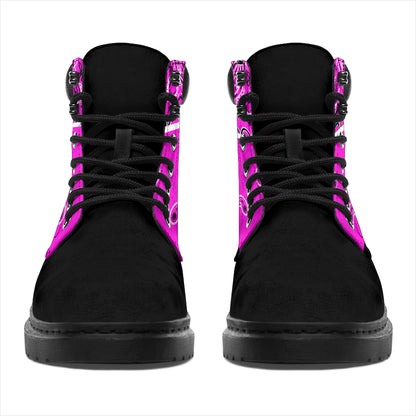 Abruptly Pink Bandana Blackout All-Season Boots