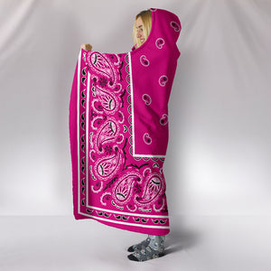 Ultimate Rich Pink Bandana Hooded Blanket