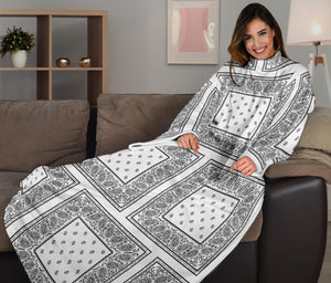 White Bandana Monk Blankets
