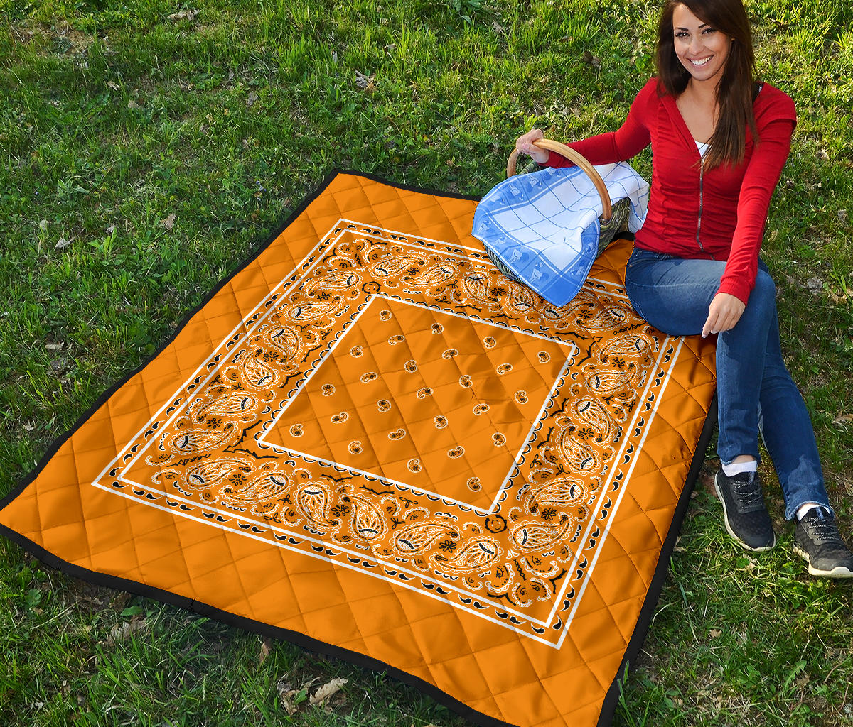 Citrus Orange Bandana Quilt