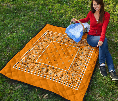 Citrus Orange Bandana Quilt