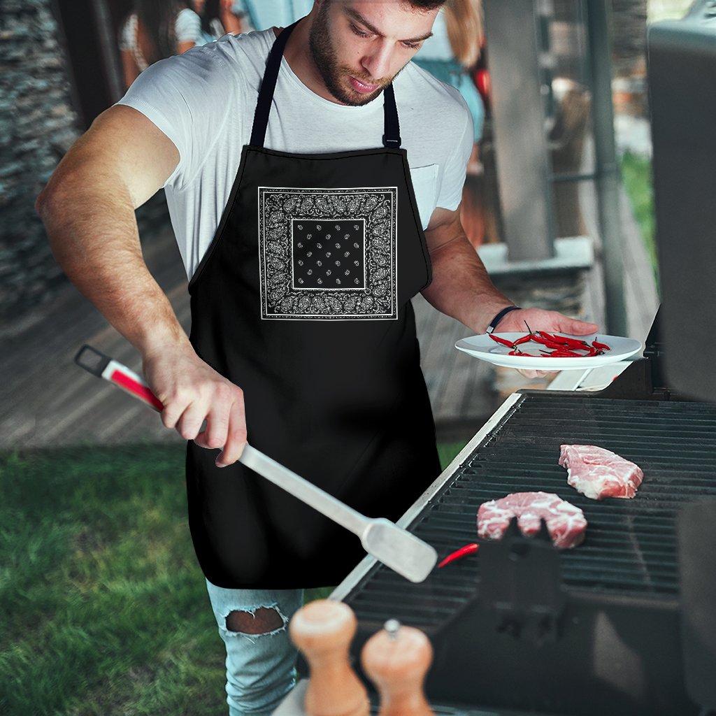 Black Bandana Cooking Apron