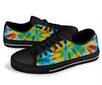 Canvas Low Top Sneakers - Tie Dye Swirl