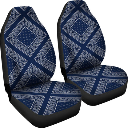Navy blue bucket car seat covers