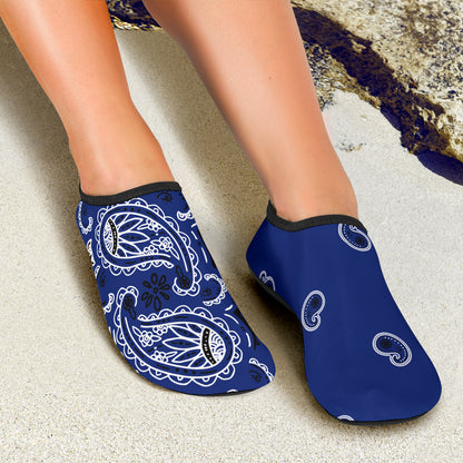 Royal Blue Bandana Wicked Asymmetrical Water Shoes